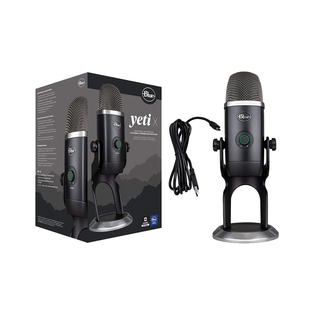 Micr Fono Blue Yeti X Blackoutt Est Reo Omnidireccional Profesional