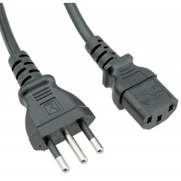 Cable de Corriente Tres en Lnea 1,2 Metros para PC y Monitores