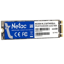 Disco Solido SSD M2 2280 Netac N535N PCIe Gen3 NVMe 512GB SATA 6Gbs NT01N535N-512G-N8X