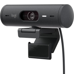 Camara Web Logitech BRIO 500 Graphite AMR USB-C con Tecnologa RightLight 4 Full HD 1080p