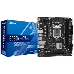 Motherboard ASRock B560M-HDV R3.0 Socket LGA1200 Intel Generacin 10 y 11 PCIe 4.0 DDR4