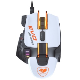 Mouse Gamer Cougar 700M Evo eSports RGB 16000 Dpi 8 Botones Aluminio - Blanco