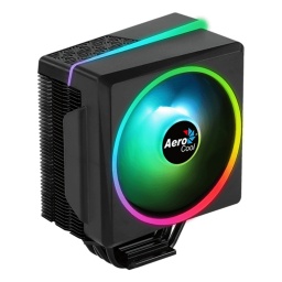 Disipador Fan Cooler de Aire para CPU Aerocool Cylon 4F ARGB Intel y AMD - Negro