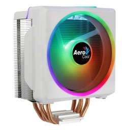 Disipador Fan Cooler de Aire para CPU Aerocool Cylon 4F ARGB Intel y AMD - Blanco