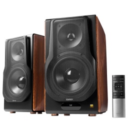 Parlantes Premium 2.0 Edifier S3000MKII Bluetooth 5.0 256W RMS Madera