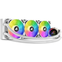 Water Cooling Refrigeracion Lquida Kit Sharkoon S90 RGB 360mm ARGB Para Intel y AMD - Blanco