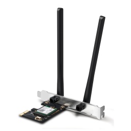 Tarjeta Adaptador PCI Express Mercusys MA80XE Wi-Fi 6 AX3000 y Bluetooth 5.2 Doble Antena