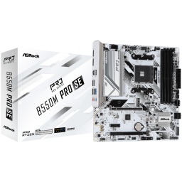 Motherboard ASRock B550M Pro SE Socket AM4 DDR4 mATX PCIe 4.0 Polychrome RGB