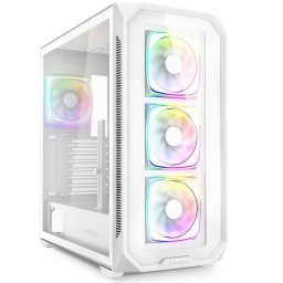 Gabinete Gamer Sharkoon AK5G RGB Blanco 4 Fanes ARGB Panel Frontal y Lateral de Vidrio