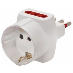 Adaptador de Corriente Conatel Trifsico Schuko + 2x 3L a Ficha 3 en Lnea