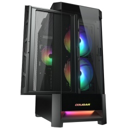 Gabinete Gaming Cougar DuoFace Panel Desmontable 3 Fanes ARGB y Vidrio Templado