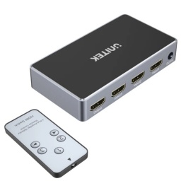 Switch Unitek V1111A HDMI de 3 Entradas a 1 UltraHD 4K con Control Remoto