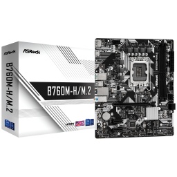 Motherboard ASRock B760M-H/M.2 LGA1700 DDR5 XMP y EXPO Intel Gen. 12/13/14 M.2 mATX