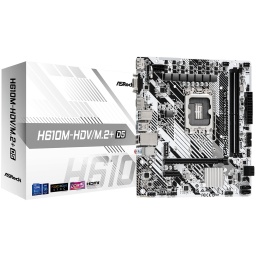 Motherboard ASRock H610M-HDV/M.2+ D5 LGA1700 DDR5 Intel Gen. 12/13/14 M.2 mATX Polychrome RGB