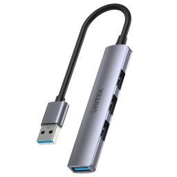 HUB Multiplicador de Puertos USB Unitek H1208A de 4 Puertos USB 3.0 Hasta 5 Gbps