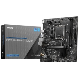 Motherboard MSI H610M-S Pro DDR4 Socket LGA1700 Intel Generacin 12, 13, 14 M.2 PCIe 4.0 Gigabit LAN