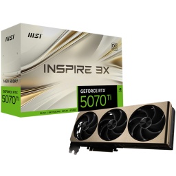 Tarjeta de Video MSI GeForce RTX 5070 Ti 16GB GDDR7 Inspire 3X OC Plus 256-bit DLSS 4 PCIe Gen5