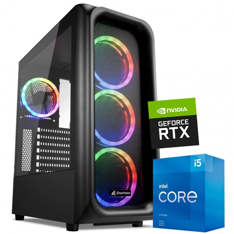 PC Computadora Gamer Intel Core i5-11400F 16GB DDR4 1TB SSD M.2 NVMe Video GeForce RTX 3050 8GB GDDR6