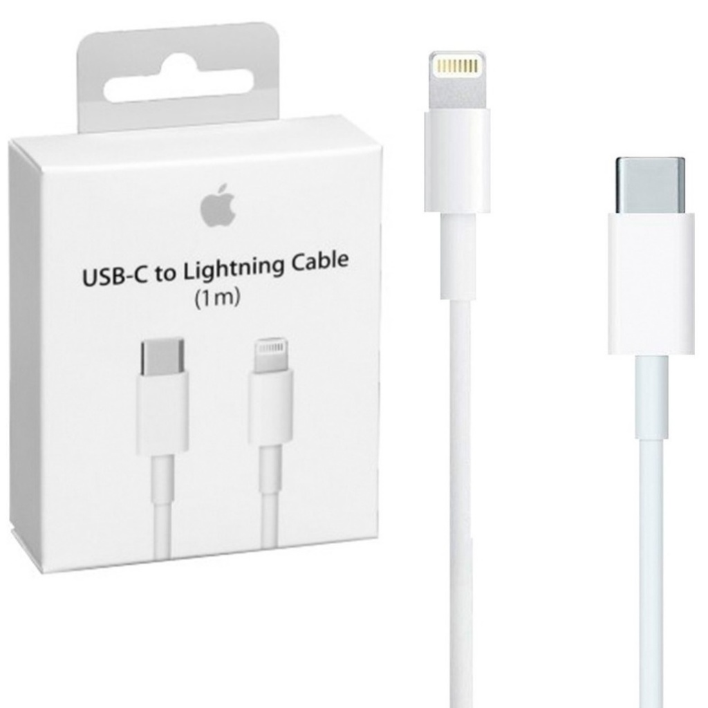 Cable Cargador Lightning a Tipo C 1 Metro iPad iPhone Blanco