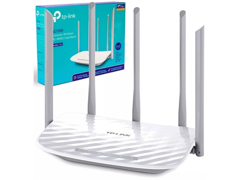 Router TP-Link Wireless ARCHER C60 Doble Banda WiFi 5 Antenas