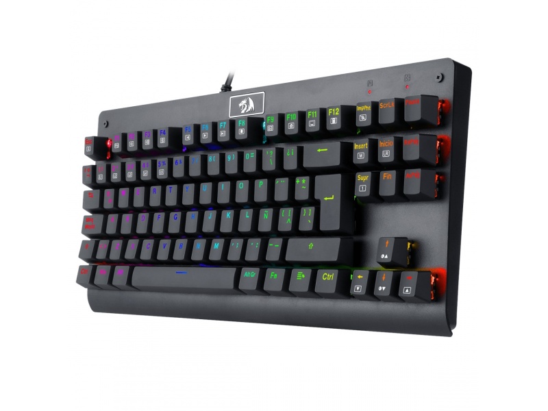 Teclado Redragon Dark Avenger Mecanico RGB TKL 80% Switch MK2 100% Anti-ghosting - Negro