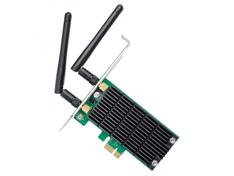 Tarjeta de Red Adaptador PCI Express WiFi TP-Link T4E Doble Banda AC1200 2 Antenas de Alta Ganancia MU-MIMO